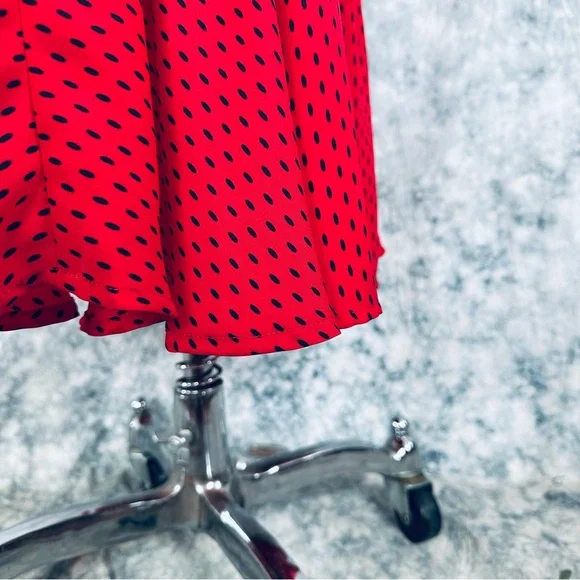 Banana Republic Red Midi Dress with Ruffle Sleeves - Picture 9 of 13